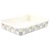 Mackenzie-childs 9 X 13 Sterling Check Enamel Baking Pan