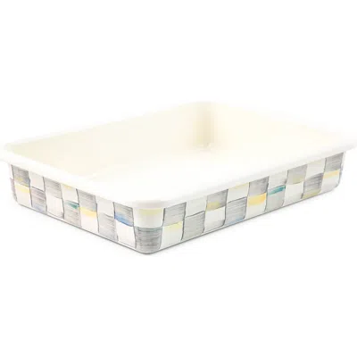 Mackenzie-childs 9 X 13 Sterling Check Enamel Baking Pan In Multi