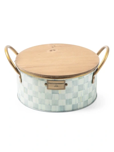 Mackenzie-childs Sterling Check Citronella Candle In Neutral