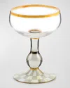 Mackenzie-childs Sterling Check Coupe Glass