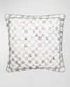 Mackenzie-childs Sterling Check Decorative Pillow