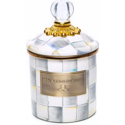 Mackenzie-childs Mackenzie Childs Sterling Check Demi Enameled Steel Canister In No Color