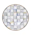 Mackenzie-childs Sterling Check Enamel Dinner Plate