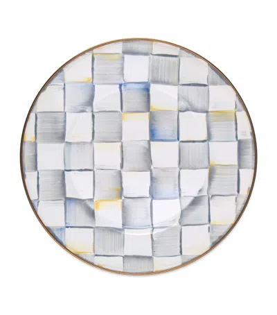 MACKENZIE-CHILDS STERLING CHECK DINNER PLATE