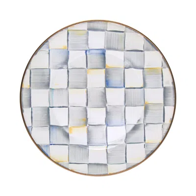 MACKENZIE-CHILDS MACKENZIE-CHILDS STERLING CHECK ENAMEL DINNER PLATE