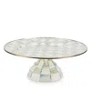 Mackenzie-childs Mackenzie Childs Sterling Check Pedestal Platter In Multi