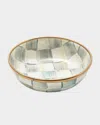 Mackenzie-childs Sterling Check Enamel Relish Dish