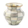 MACKENZIE-CHILDS MACKENZIE-CHILDS STERLING CHECK ENAMEL VASE