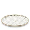 Mackenzie-childs Sterling Check Enamel Round Tray In Multi