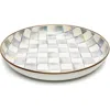 Mackenzie-childs Mackenzie Childs Sterling Check Enameled Steel Abundant Bowl In Gray