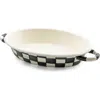Mackenzie-childs Mackenzie Childs Sterling Check Enameled Steel Gratin Pan In Multi