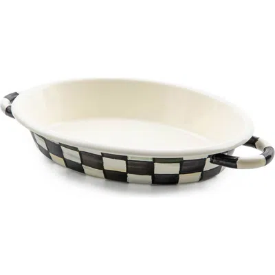 Mackenzie-childs Mackenzie Childs Sterling Check Enameled Steel Gratin Pan In Multi