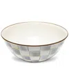 Mackenzie-childs Sterling Check Enamel Everyday Bowl, Extra Large In No Color