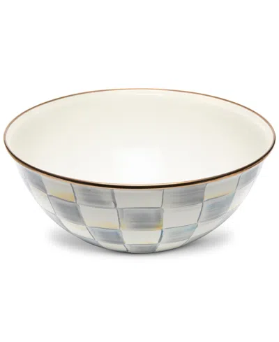 MACKENZIE-CHILDS STERLING CHECK LARGE EVERYDAY BOWL, 128-OZ.