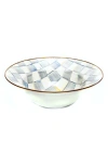 Mackenzie-childs Mackenzie Childs Sterling Check Enameled Steel Serving Bowl