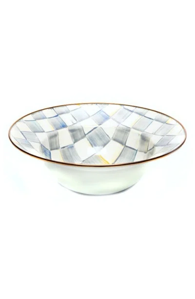 Mackenzie-childs Mackenzie Childs Sterling Check Enameled Steel Serving Bowl