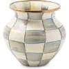 Mackenzie-childs Mackenzie Childs Sterling Check Enameled Steel Vase
