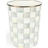 Mackenzie-childs Mackenzie Childs Sterling Check Enameled Steel Waste Bin