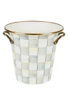 Mackenzie-childs Mackenzie Childs Sterling Check Enameled Steel Wine Cooler In Green