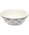 Mackenzie-childs Sterling Check Extra-large Everyday Bowl, 192-oz. In No Color