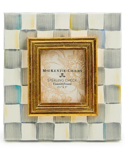 Mackenzie-childs Sterling Check Frame, 2.5" X 3" In No Color