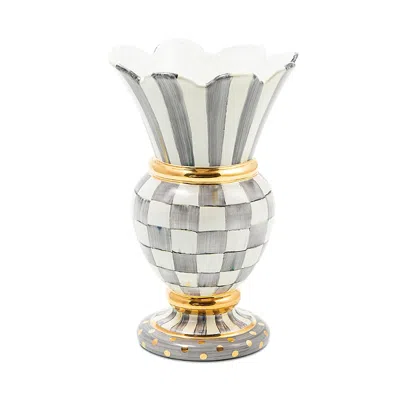 MACKENZIE-CHILDS MACKENZIE-CHILDS STERLING CHECK GREAT VASE