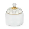 Mackenzie-childs Mackenzie Childs Sterling Check Medium Kitchen Canister In Neutral