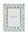 Mackenzie-childs Sterling Check Silver-plated Frame, 5" X 7" In Multi
