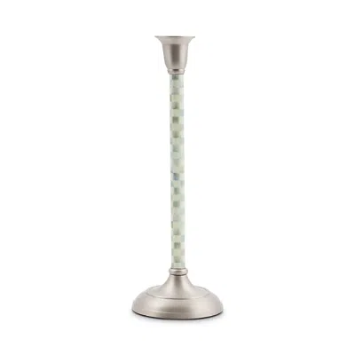 MACKENZIE-CHILDS MACKENZIE-CHILDS STERLING CHECK LARGE CANDLESTICK