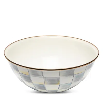 MACKENZIE-CHILDS MACKENZIE-CHILDS STERLING CHECK LARGE ENAMEL EVERYDAY BOWL