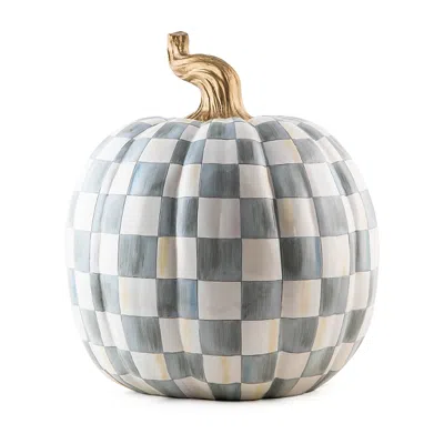 Mackenzie-childs Sterling Check Large Pumpkin