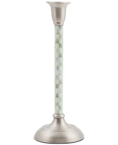 Mackenzie-childs Sterling Check Medium Candlestick In No Color