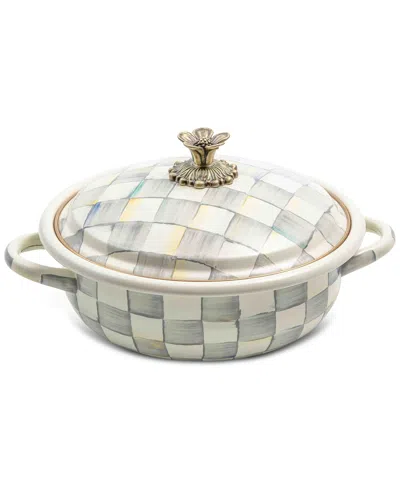 Mackenzie-childs Sterling Check Medium Casserole Dish In Multi