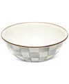 Mackenzie-childs Sterling Check Enamel Everyday Bowl, Medium In No Color