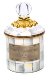 Mackenzie-childs Mackenzie Childs Sterling Check Mini Enameled Steel Canister