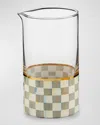 Mackenzie-childs Sterling Check Mixing Glass