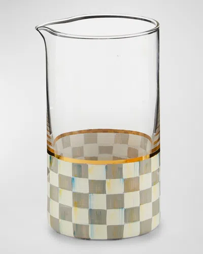 Mackenzie-childs Sterling Check Mixing Glass In No Color