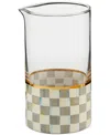 Mackenzie-childs Sterling Check Mixing Glass In No Color