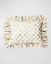 Mackenzie-childs Sterling Check Ruffle Lumbar Pillow