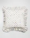 Mackenzie-childs Sterling Check Ruffle Throw Pillow