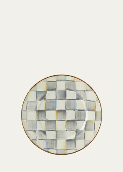 Mackenzie-childs Sterling Check Salad Plate