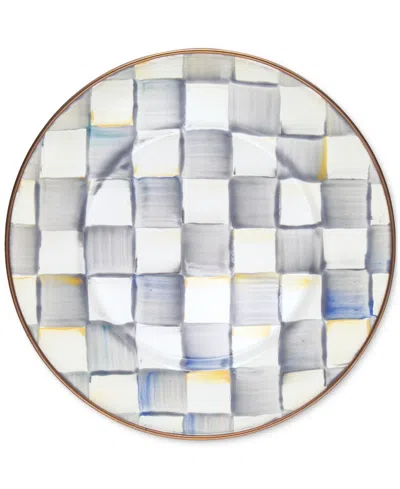 Mackenzie-childs Sterling Check Salad/dessert Plate In No Color