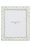 Mackenzie-childs Mackenzie Childs Sterling Check Silver Plate 8 X 10-inch Picture Frame In Blue