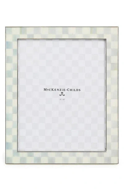 MACKENZIE-CHILDS MACKENZIE CHILDS STERLING CHECK SILVER PLATE 8 X 10-INCH PICTURE FRAME