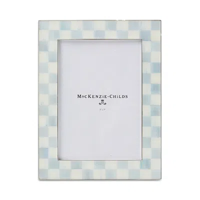 MACKENZIE-CHILDS MACKENZIE-CHILDS STERLING CHECK SILVER PLATED 5X7 FRAME