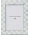 Mackenzie-childs Sterling Check Silver-plated Frame, 5" X 7" In Multi