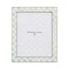 Mackenzie-childs Sterling Check Silver Plated Frame, 8 X 10 In White
