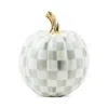 Mackenzie-childs Sterling Check Small Pumpkin In White