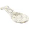 Mackenzie-childs Mackenzie Childs Sterling Check Spoon Rest In White