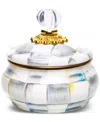 Mackenzie-childs Mackenzie Childs Sterling Check Enamel Squashed Pot In No Color